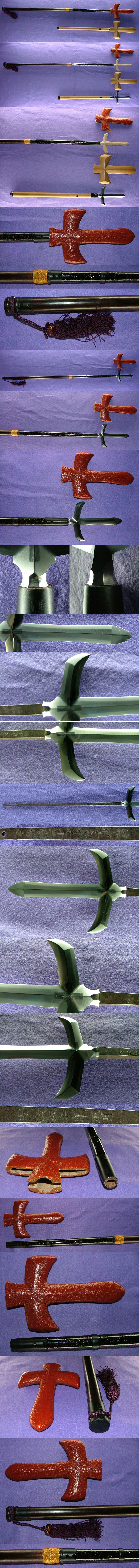 十文字槍　幕府士久幸七十三歳作之 Picture of parts