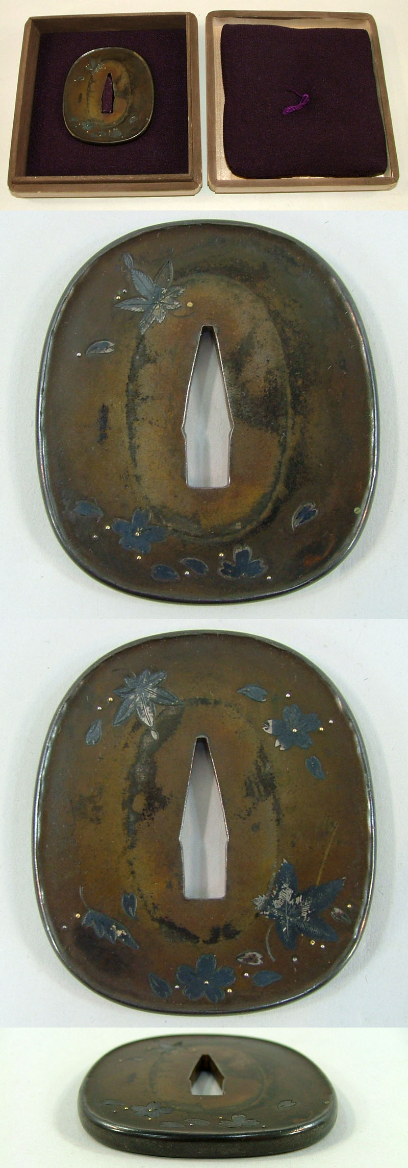 春秋図鍔　無銘　一乗派 Picture of parts