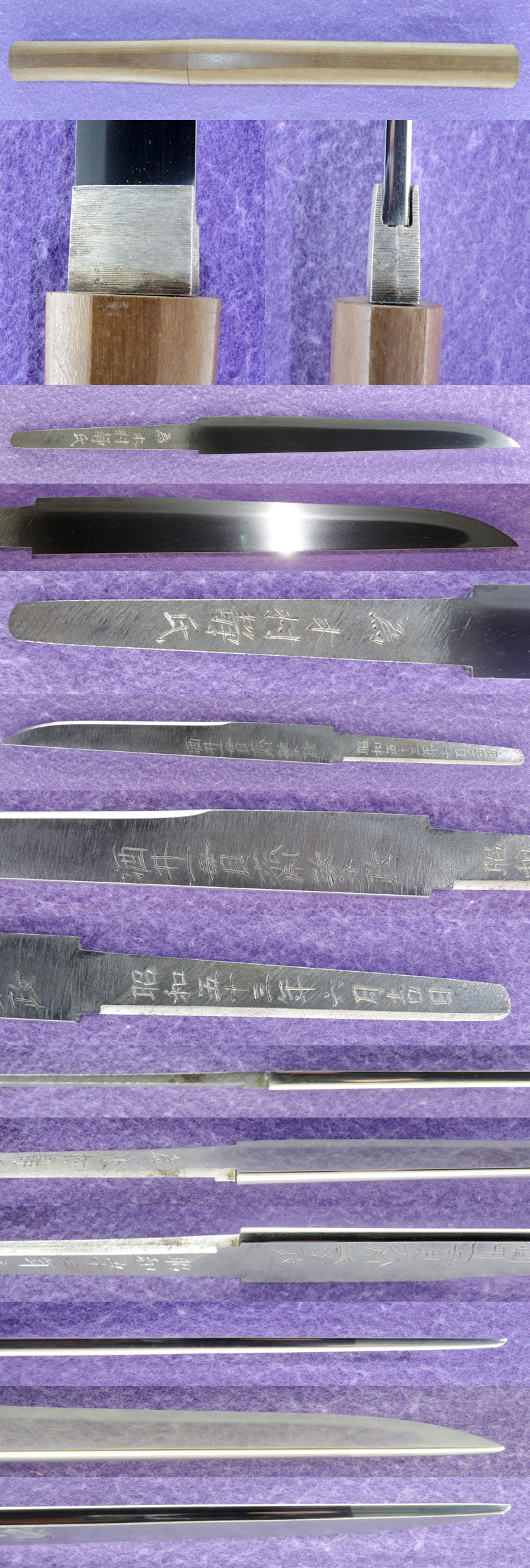 小刀　酒井一貫斎繁政　昭和五十三年六月吉日　　　為 木村静氏 Picture of parts