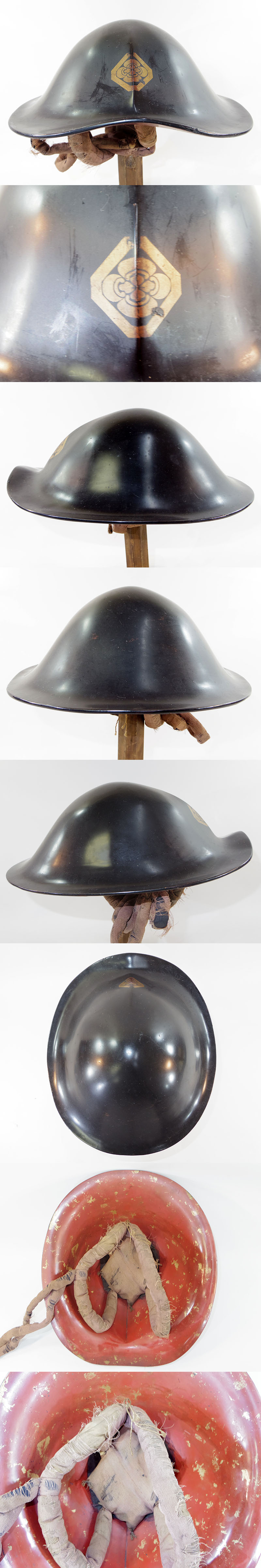 陣笠　隅切り角に木瓜紋 Picture of parts