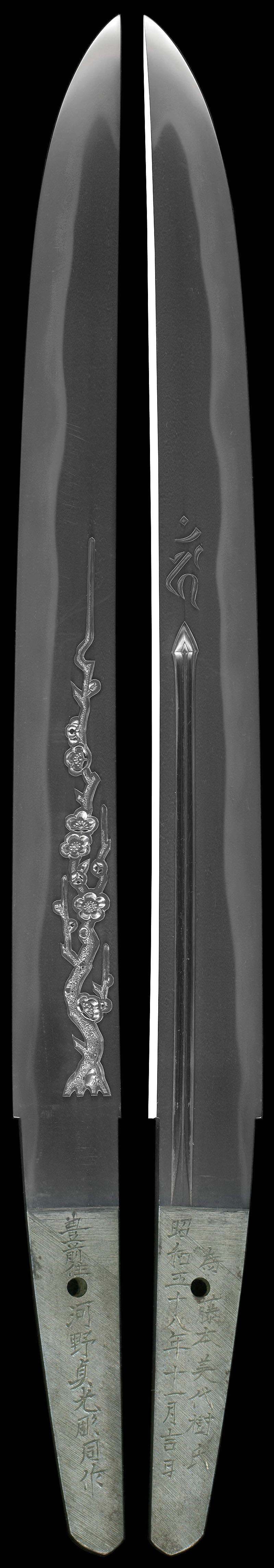 豊前住河野貞光彫同作Picture of whole