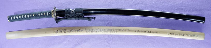 katana [izumi_no_kami kaneshige] (Used by Miyamoto Musashi) (sintou joujou-saku) (ryo wazamono) Picture of SAYA