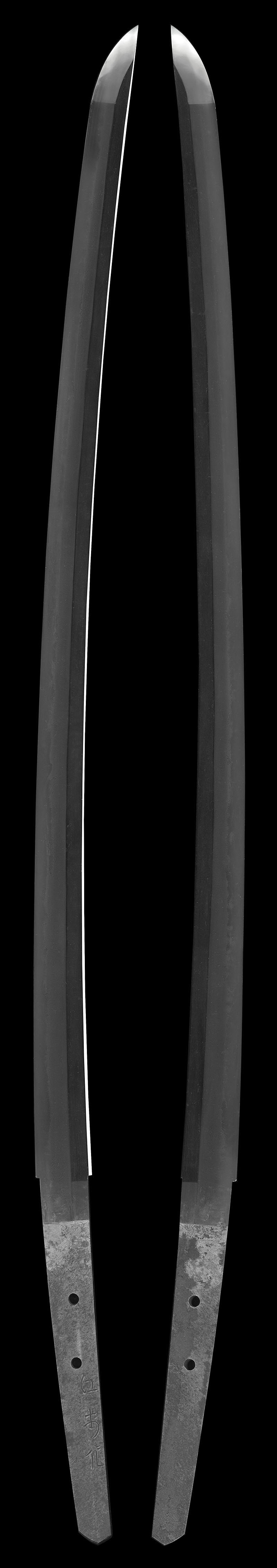 刀　江村作(昭和) (一原長光) (軍刀拵入り)Picture of whole