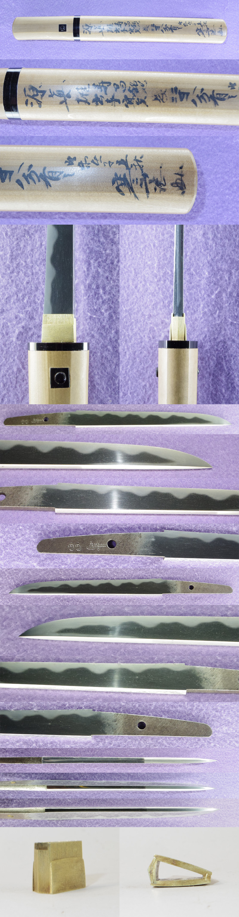 短刀　寿昌(山浦真雄前銘) (清麿の兄) (新々刀　上々作) Picture of parts