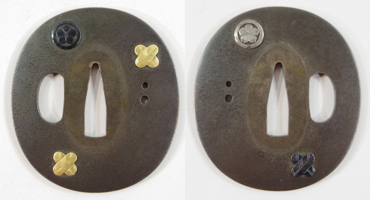 tsuba Family crest   No signature [satsuma] Picture