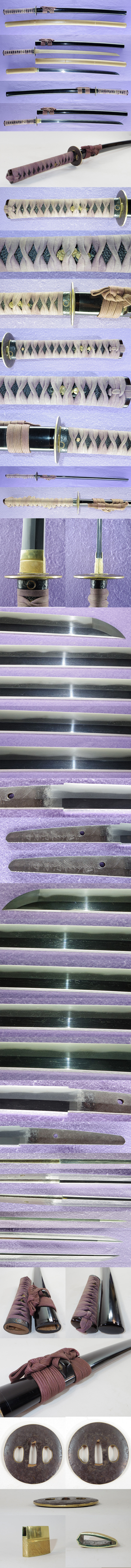 刀　上総介藤原兼重　(新刀　上作) (良業物) Picture of parts