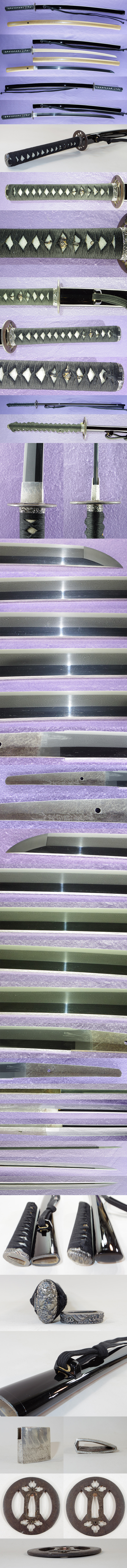 刀　笠間住正次作　(笠間藩工) Picture of parts