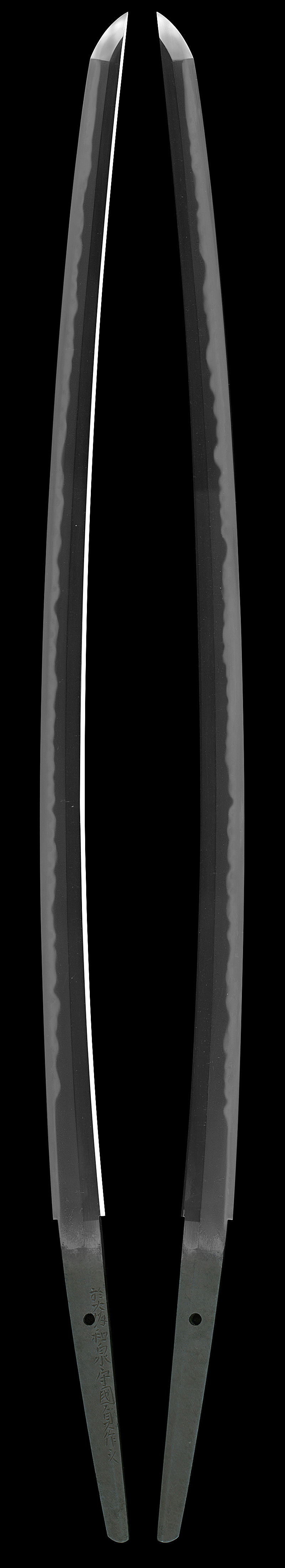 刀　於大阪和泉守国貞之作 (親国貞) (新刀上々作) (大業物)Picture of whole