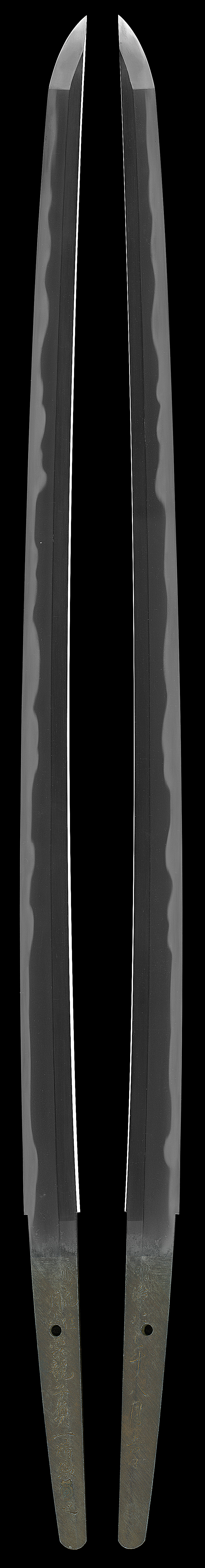 刀　浪花住月山雲龍子貞一精鍛(刻印)之 (新々刀上々作)　　明治二二年八月吉日Picture of whole