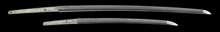 dai shou hitokoshi(long and short set)dai katana [sunpu_ni_oite miyaguchi ikkansai shigetoshi KEIO 4]     (kaou) (miyaguchi hachirou)shou wakizashi [sunpu_ni_oite ikkansai shigetoshi kore_o_zou KEIO 3]     (miyaguchi hachirou) Picture of blade