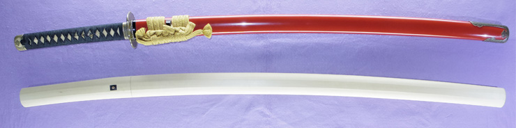 katana [echigo_no_kuni yoshimitsu saku SHOWA 62] (ono yoshimitsu)    (mukansa) Picture of SAYA