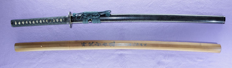 katana (kikumon) [tanba_no_kami yoshimich] (kyoto 1 generation) (sudaraba) (sintou joujou-saku) (ryo wazamono) Picture of SAYA