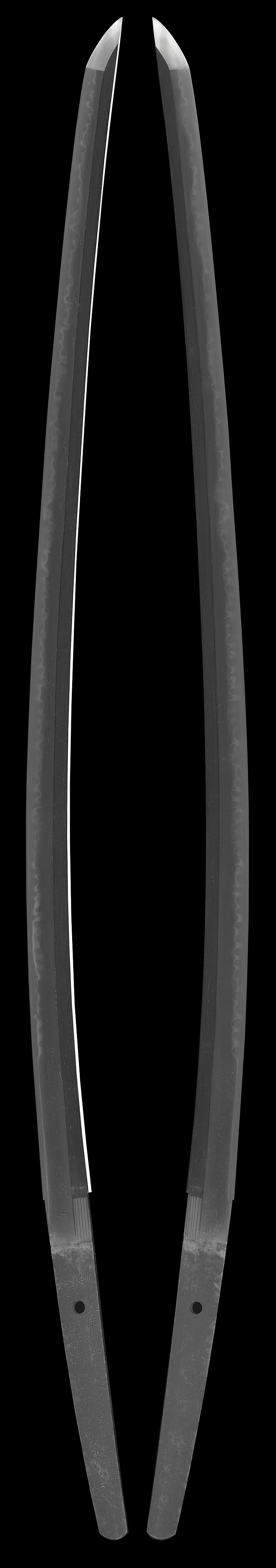 刀　弘化三年丙午歳使白龍子作焉 (白龍子吉隆・讃岐)　　試截鹿角如切布因為子孫蔵之Picture of whole