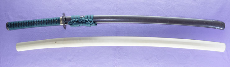 katana [hitachi_no_kami muneshige] (Disciple of Tsuda Sukehiro) (Wazamono) Picture of SAYA