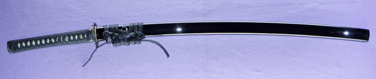 katana [higo_koku yatsushiro_ju akamatsu tarou kanehiro use homemade iron HEISEI 23] Picture of SAYA