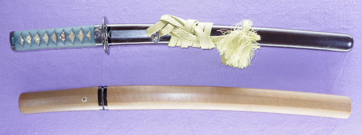 wakizashi [echigo_no_kami ujitsune] (owari・sintou) ( second son of wakasa_no_kami ujifusa) (owari seki) Picture of SAYA