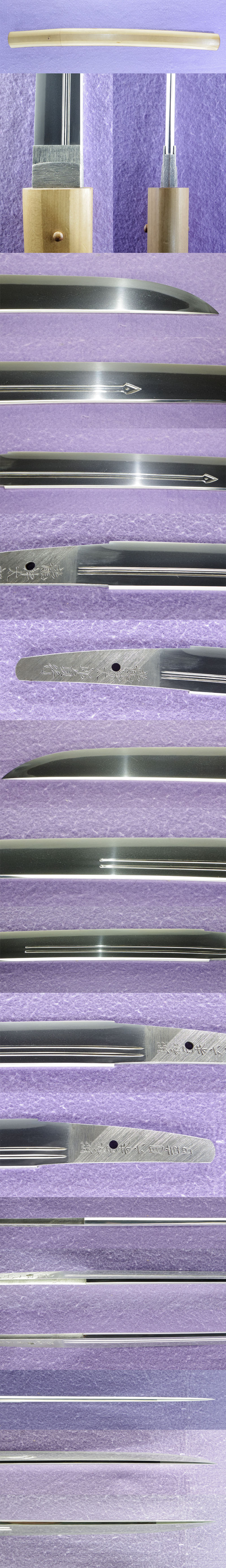 脇差　龍神太郎貞行　　　昭和己未年六月吉日 Picture of parts