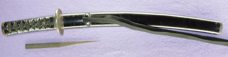 wakizashi [oshu aizu_ju miyoshi nagamichi KAEI 7] (miyoshi nagamichi 8 generation) (sinsintou jou-saku) Picture of SAYA
