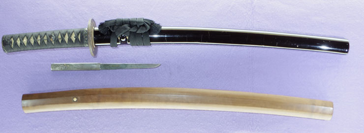 wakizashi [oumi_no_kami houjyouji tachibana masahiro] (1 generation) (sintou jou-saku) (Wazamono) Picture of SAYA