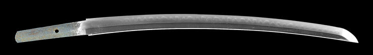 wakizashi [yokoyama kozuke_daijo fujiwara sukesada] (Tadanoshin dai mei) (sintou jou-saku)          [bishu osafune junin] Picture of blade