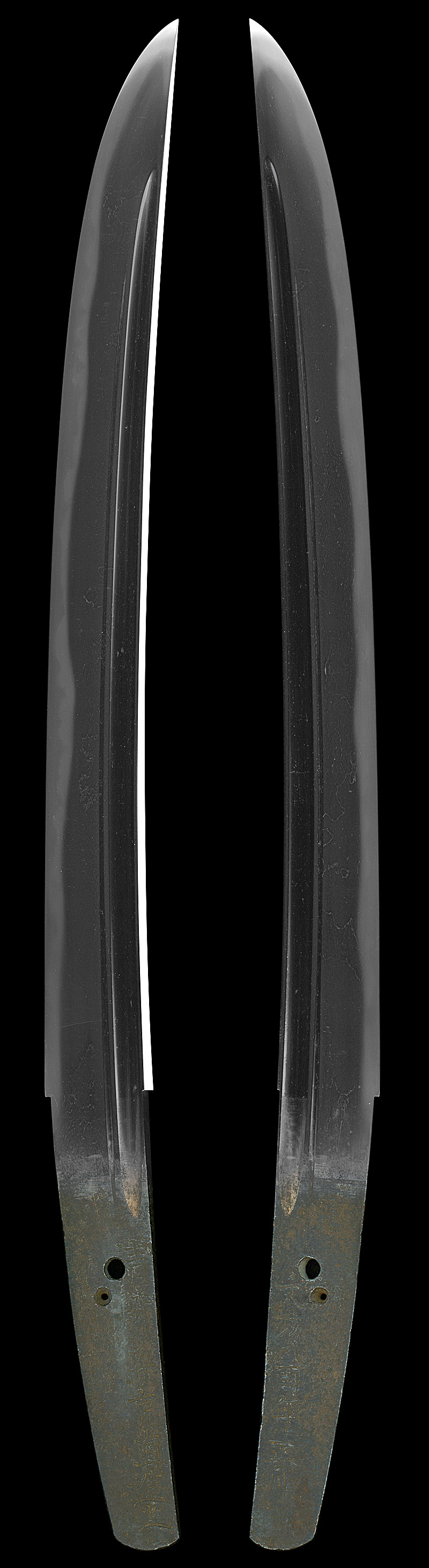 短刀　清鱗子克直造之　　　文政八酉年正月日Picture of whole