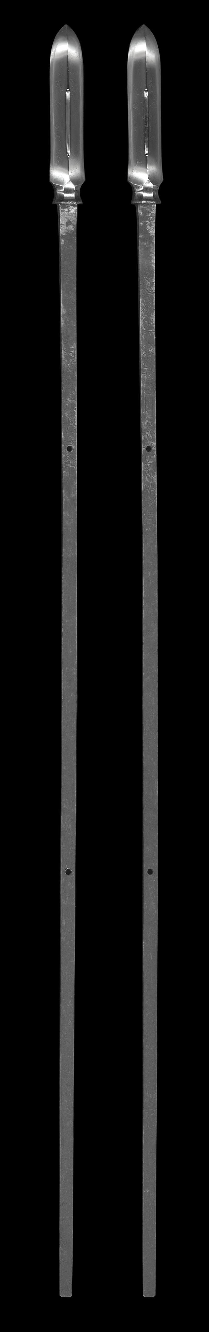 槍　因幡昌亢源正峯　　嘉永六年癸丑八月日於播州姫路造之Picture of whole