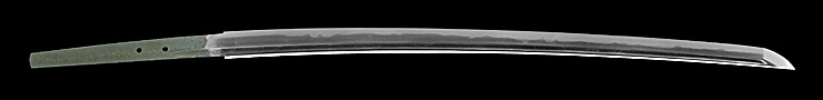 katan (kikumon) [izuminokami rai kinmichi] (sintou jou-saku) (wazamono) (Collaboration between 2 generation and 3generation)                [daihoshi hokkyo rai eisen] Picture of blade