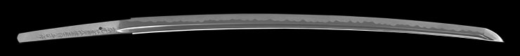 katana [bushidou higo-koku yatsushiro-ju akamatsu tarou kanemitsu use homemade iron REIWA 3] (kimura mitsuhiro) (shinsakutou new sword) Picture of blade