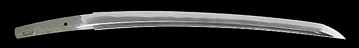 wakizashi [sakuyo bakka-shi minamoto masayoshi TENPO 7] (Carved seal) (chikaranosuke masayoshi) (sinsintou joujou-saku) Picture of blade