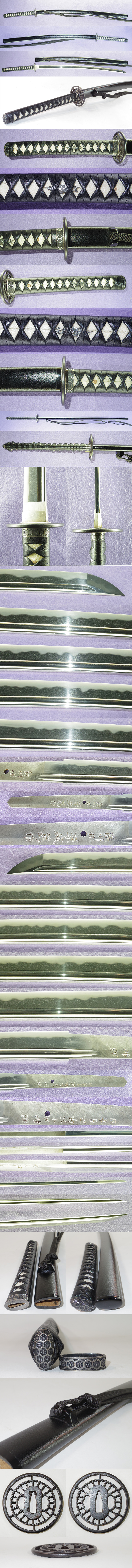 刀　薩州住源盛篤作　(二代盛篤)　　昭和五十四年正月吉日 Picture of parts