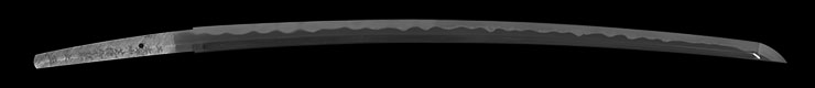 katana  [heianjo okishiba minamoto nobushige saku  SHOWA 48] (kaou) Picture of blade