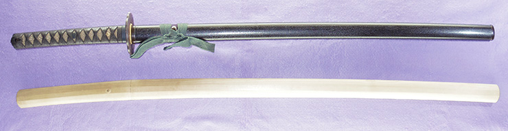 katana [mutsu daijo miyoshi nagamichi] (1 generation miyoshi nagamichi) (sintou jou-saku) (Saijo O Wazamono) Picture of SAYA