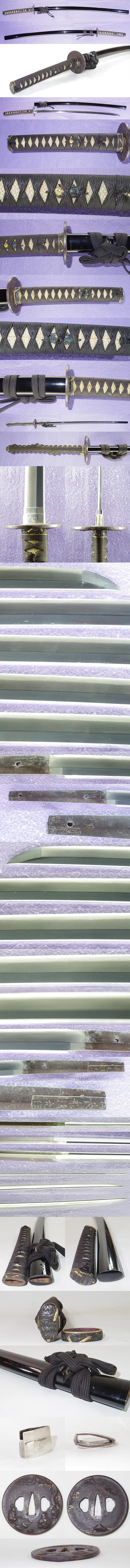 刀　備前国(以下折返)住長船清光作　　為題 Picture of parts