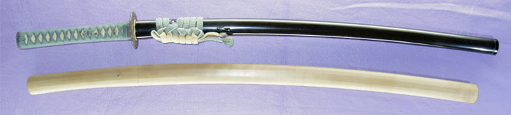 katana [kawachi-no-kami minamoto motoyuki saku] (matsuba motoyuki) (Wazamono) Picture of SAYA