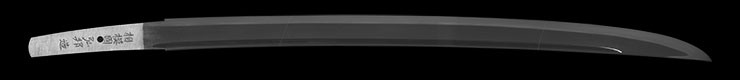 wakizashi  [sagami-no-kuni hirokuni　HEISEI 22] (hiroki hirokuni) (mukansa) 		(Aoe school copy) Picture of blade