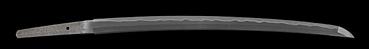 wakizashi [mutsu daijo miyoshi nagamichi] (1 generation miyoshi nagamichi) (sintou jou-saku) (Saijo O Wazamono) Picture of blade