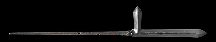 katakama yari [banyou-no-kuni yaso kaneshige] (kinju) (Red ink 81) Picture of blade