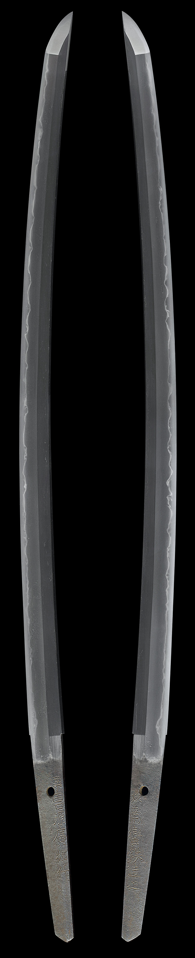 刀　粟田口源広網作(摂津・新刀) (聾長綱同人)　　以南蛮鉄造之Picture of whole