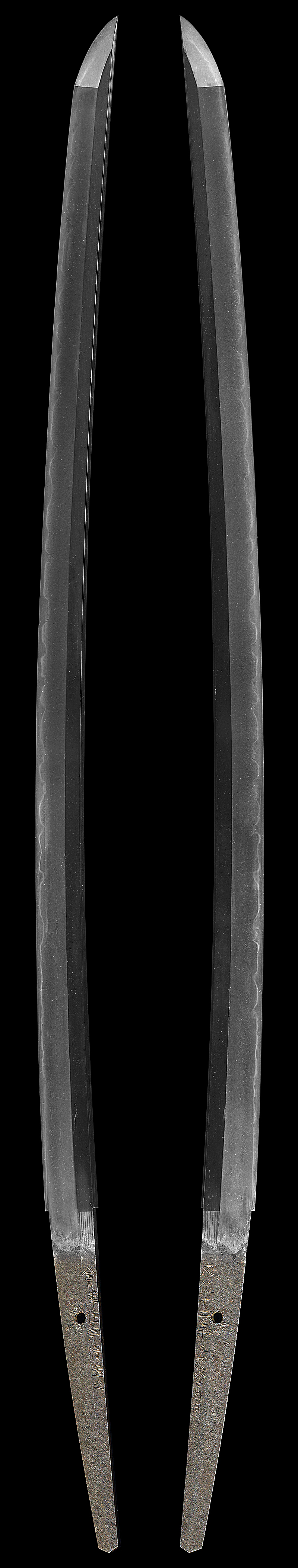 刀　会津住宗清造之 (会津藩抱工) (丸に橘と丸に井の字紋蒔絵散塗鞘打刀拵付)　　文化十二年乙亥八月日Picture of whole