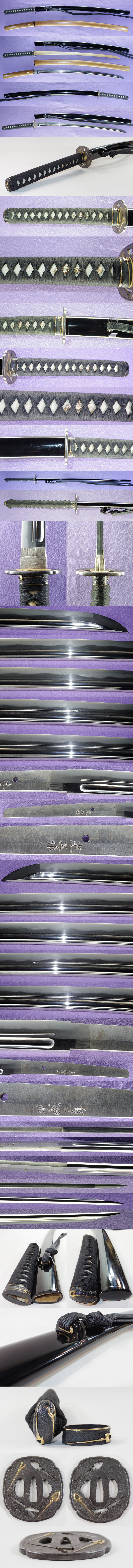 刀　光正作　（一貫斎光正）　　平成三年 Picture of parts