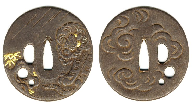 Fierce Tiger [Mumei No signature] (den sekibun) Picture